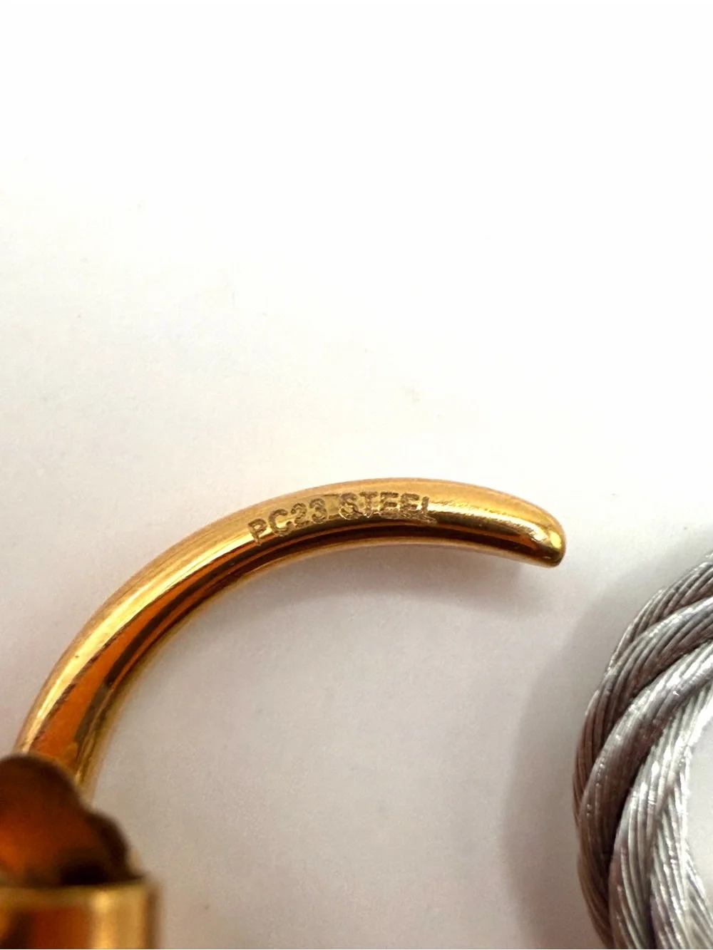 Charriol Two-Tone Rose Gold and Silver Circle Drop Earrings
